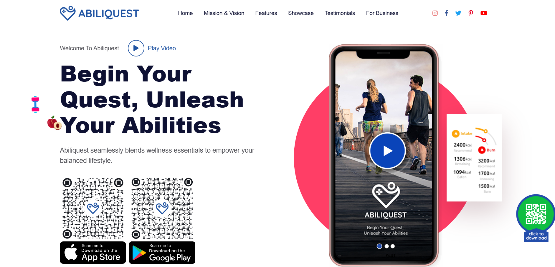 Abiliquest – AI Powered Health & Wellness Platform